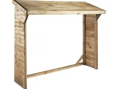 Abri bûches - 1.05 m² - 2.10 x 0.50 x 1.8 m- 2 Stères