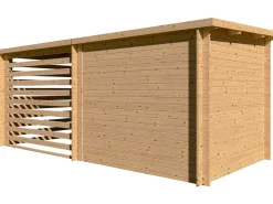 Abri de jardin bois avec appentis 