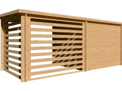 Abri de jardin bois avec appentis 