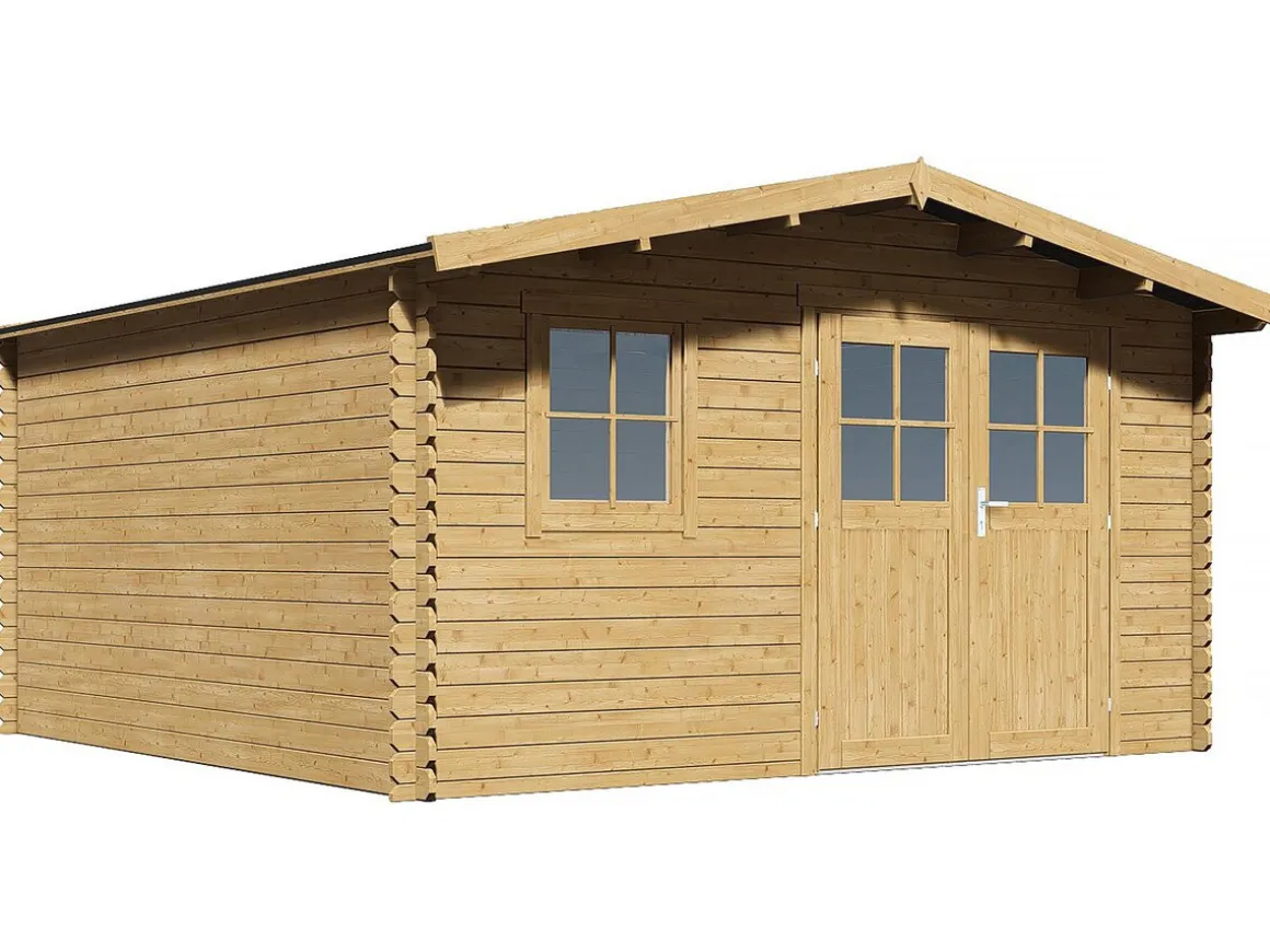 Abri de jardin bois "Belval" - 18,75 m² - 28 mm