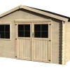 Abri de jardin bois "Flodeal" - 11.86 m² - 3.98 x 2.98 x 2.44 m - 28 mm