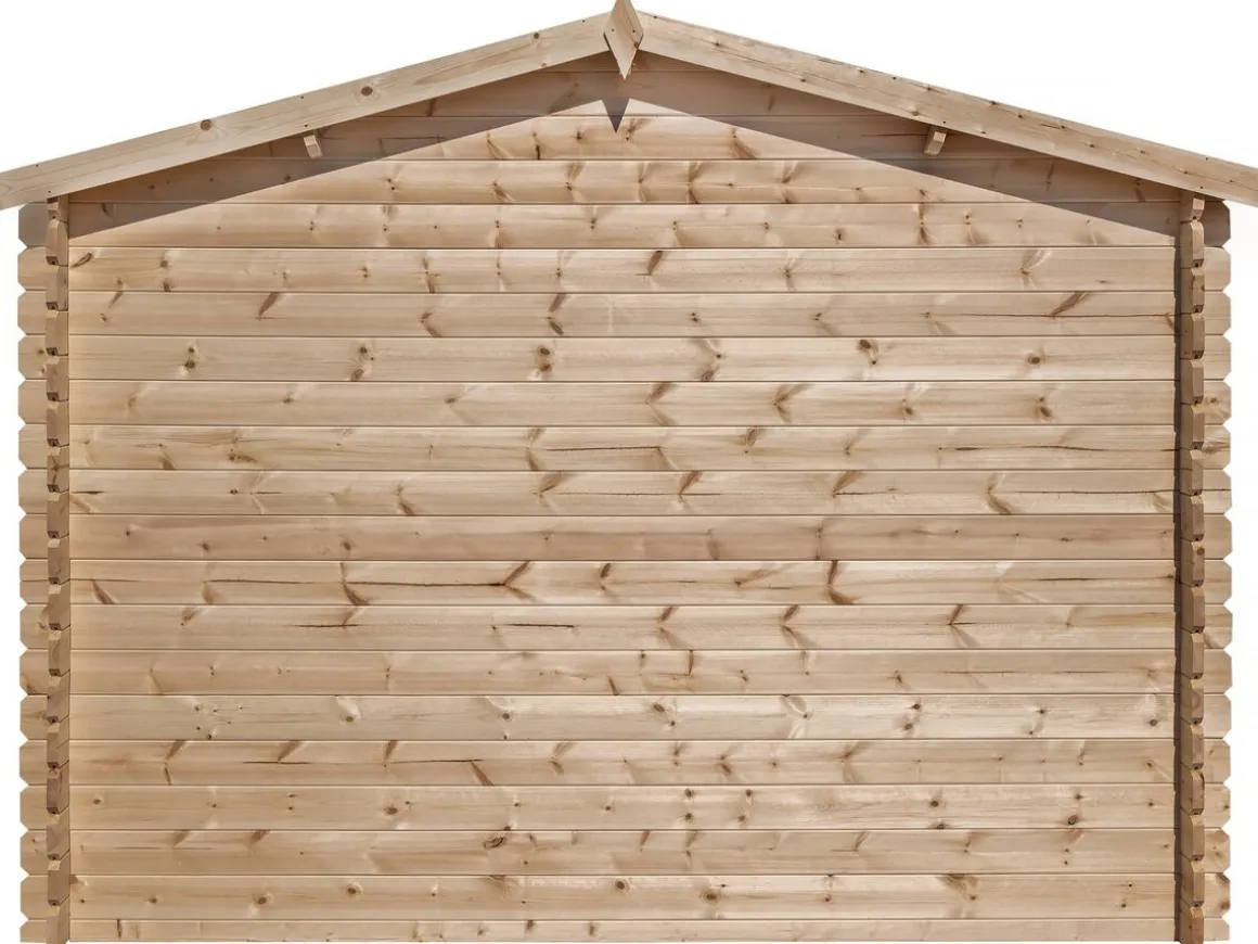 Abri de jardin bois 9.4 m² "Lys" - 320 x 298 x 225 cm - 28 mm