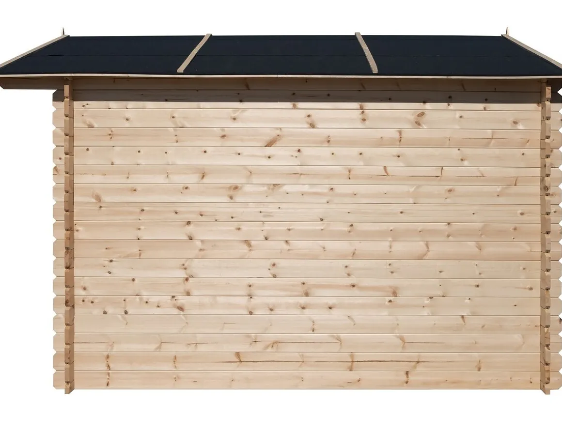 Abri de jardin bois 9.4 m² "Lys" - 320 x 298 x 225 cm - 28 mm