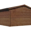 Abri de jardin bois traité autoclave marron "Lormont" - 21,2 m² - 28 mm
