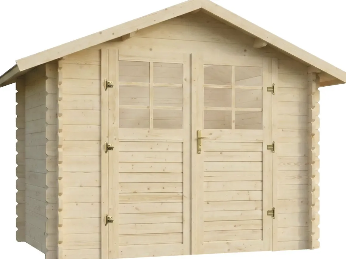 Abri de jardin en bois "Beaufort" - 6.94 m² - 287 x 241 cm - 28 mm