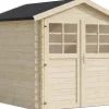 Abri de jardin en bois "Beaumont" - 4.48 m² - 223 x 201 cm -  28 mm