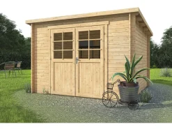 Abri de jardin en bois monopente 