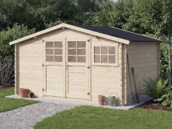 Abri de jardin en bois "Rocval" - 456 x 425 x 232 cm - 19.42 m² - 28 mm