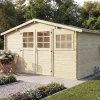 Abri de jardin en bois traité autoclave "Belmont" - 12.53 m² - 34 mm