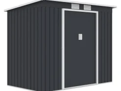 Abri de jardin en métal avec toit monopente métal "Orlando" - 2,81 m² - Gris