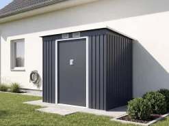 Abri de jardin en métal avec toit monopente métal