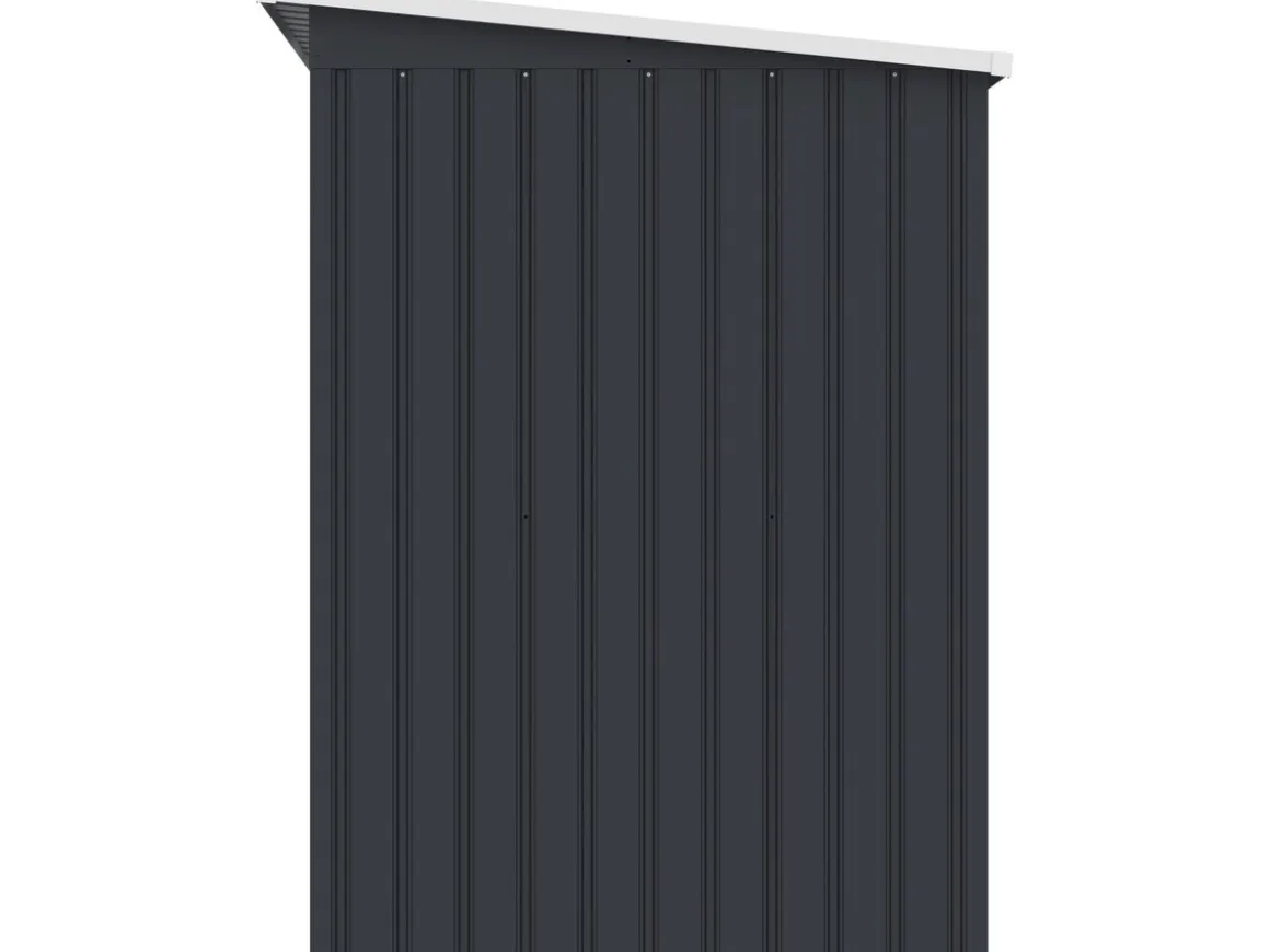 Abri de jardin en métal avec toit monopente métal "Orlando" - 2,81 m² - Gris