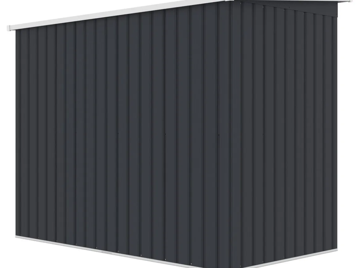 Abri de jardin en métal avec toit monopente métal "Orlando" - 2,81 m² - Gris