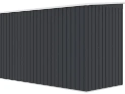 Abri de jardin en métal avec toit monopente "Orlando" - 3,64 m² - Gris