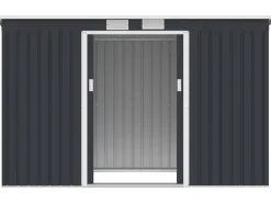 Abri de jardin en métal avec toit monopente 