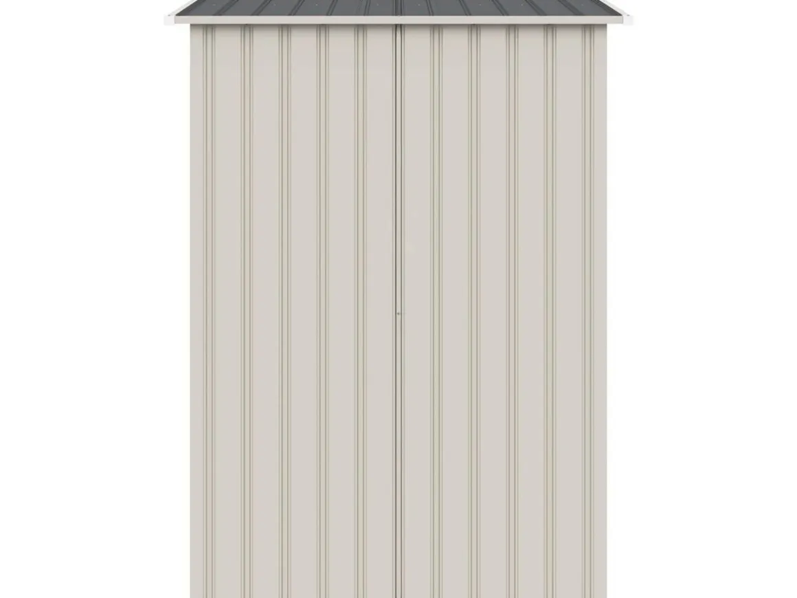 Abri de jardin métal "Nebraska" - 4.07 m² - Beige/Gris anthracite