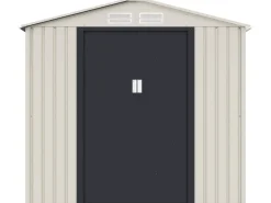 Abri de jardin métal "Nebraska" - 2.71 m² - Beige/gris anthracite