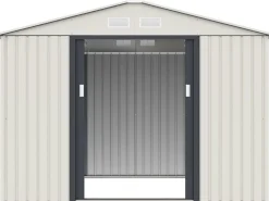 Abri de jardin métal "Nebraska" - 5,29m² avec gouttière et récupérateur d'eau