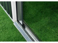 Abri de jardin métal "Rosas" 2,71 m² avec abri bûche - Vert