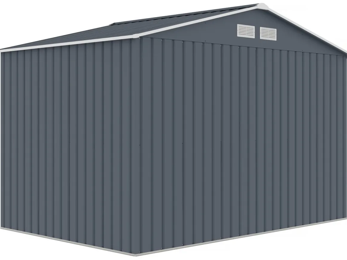Abri de jardin métal "Vegas II" - 5,29 m2 - Gris