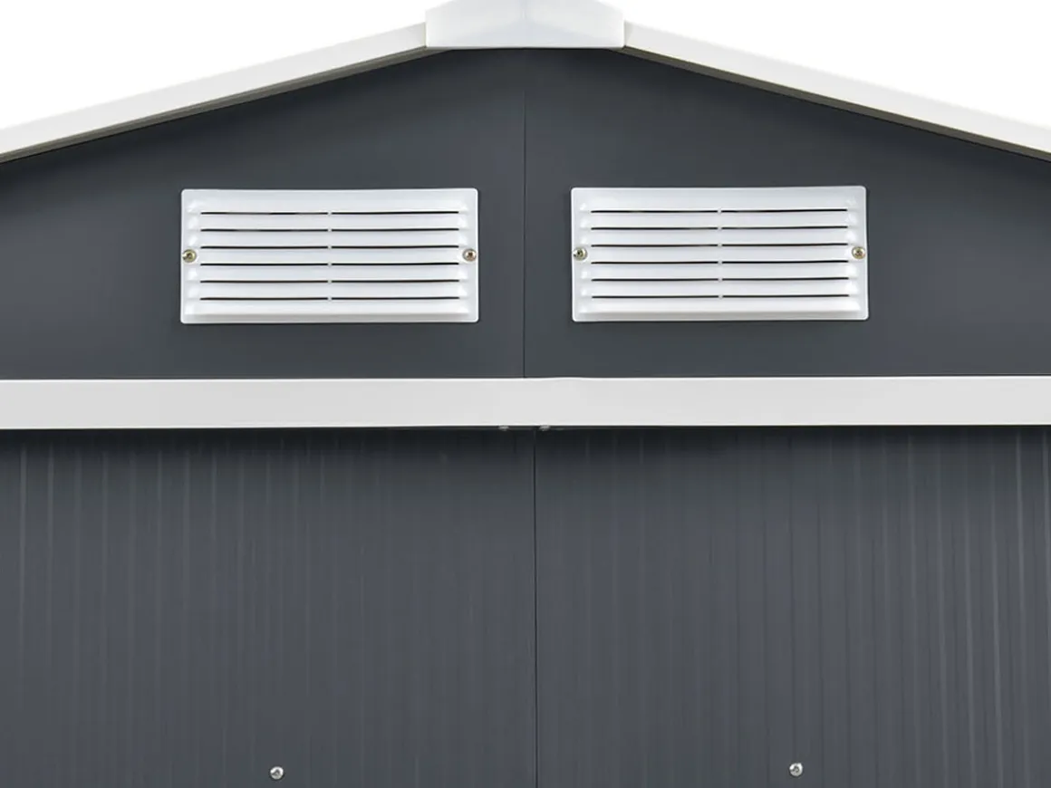 Abri de jardin métal "Vegas" - 8,83 m² - Gris