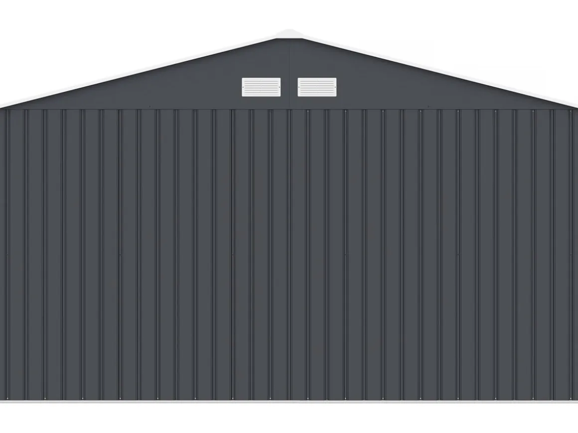 Abri de jardin métal "Vegas"- 15 m² - Gris