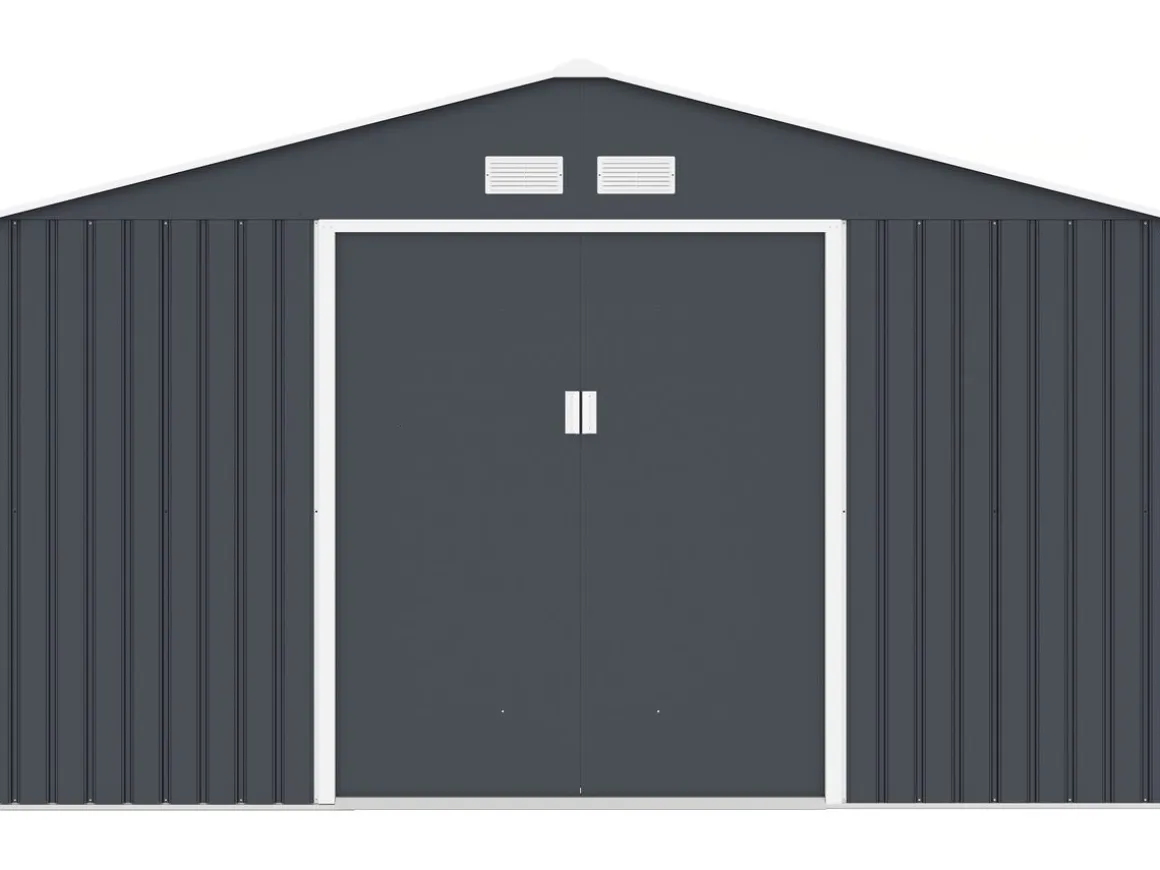 Abri de jardin métal "Vegas"- 15 m² - Gris