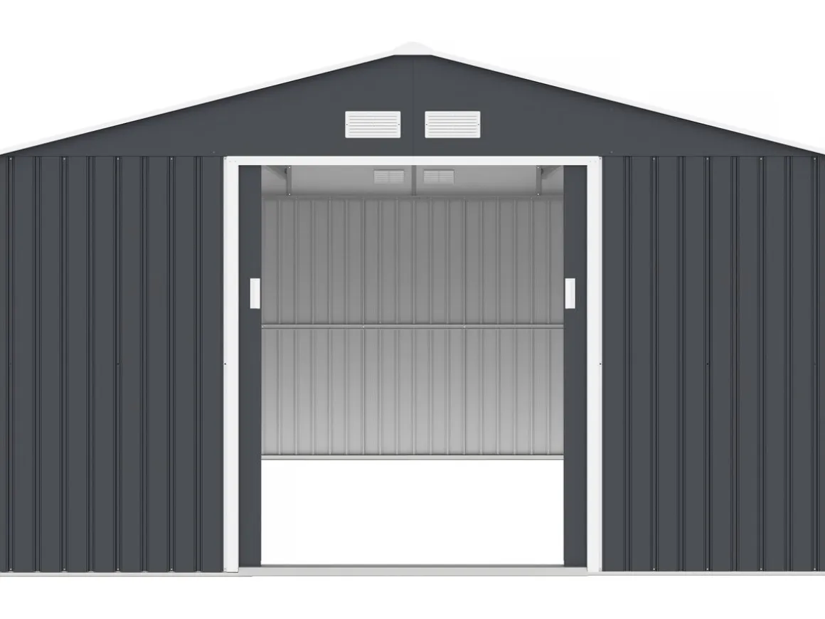 Abri de jardin métal "Vegas"- 15 m² - Gris