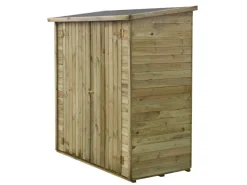 Abri jardin bois adossable "Lipki " - 1.79 x 0.9 x 1.78/1.87 m  - 1.61 m² - 12 mm - Avec plancher