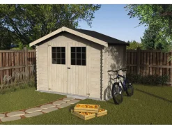 Abri jardin bois "Flodova" - 5.90 m² - 2.98 x 1.98 x 2.32 m - 28 mm