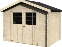 Abri jardin bois "Flodova" - 5.90 m² - 2.98 x 1.98 x 2.32 m - 28 mm