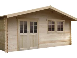 Abri jardin bois "Vernier" - 34.84 m² - 6.05 x 5.75 x 2.53 m - 28 mm