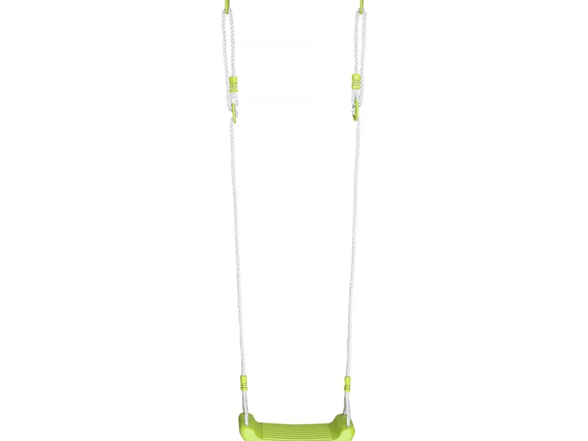 Aire de jeu portique en métal avec toboggan et bac a sable "Sohane" - Vert