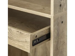Armoire avec penderie et porte-pantalons "Opéra" - 60 x 45 x 180 cm - Beige