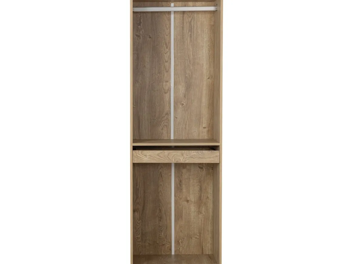 Armoire avec penderie et porte-pantalons "Opéra" - 60 x 45 x 180 cm - Beige