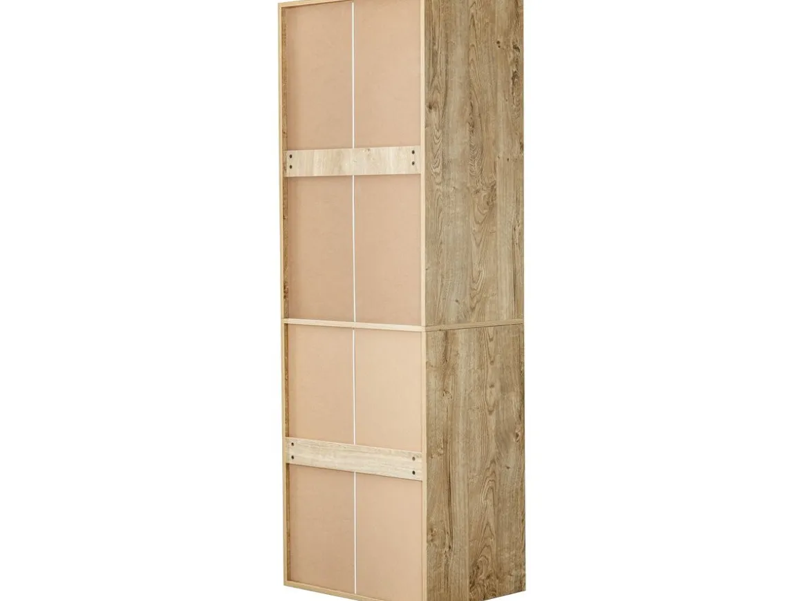 Armoire avec penderie et porte-pantalons "Opéra" - 60 x 45 x 180 cm - Beige