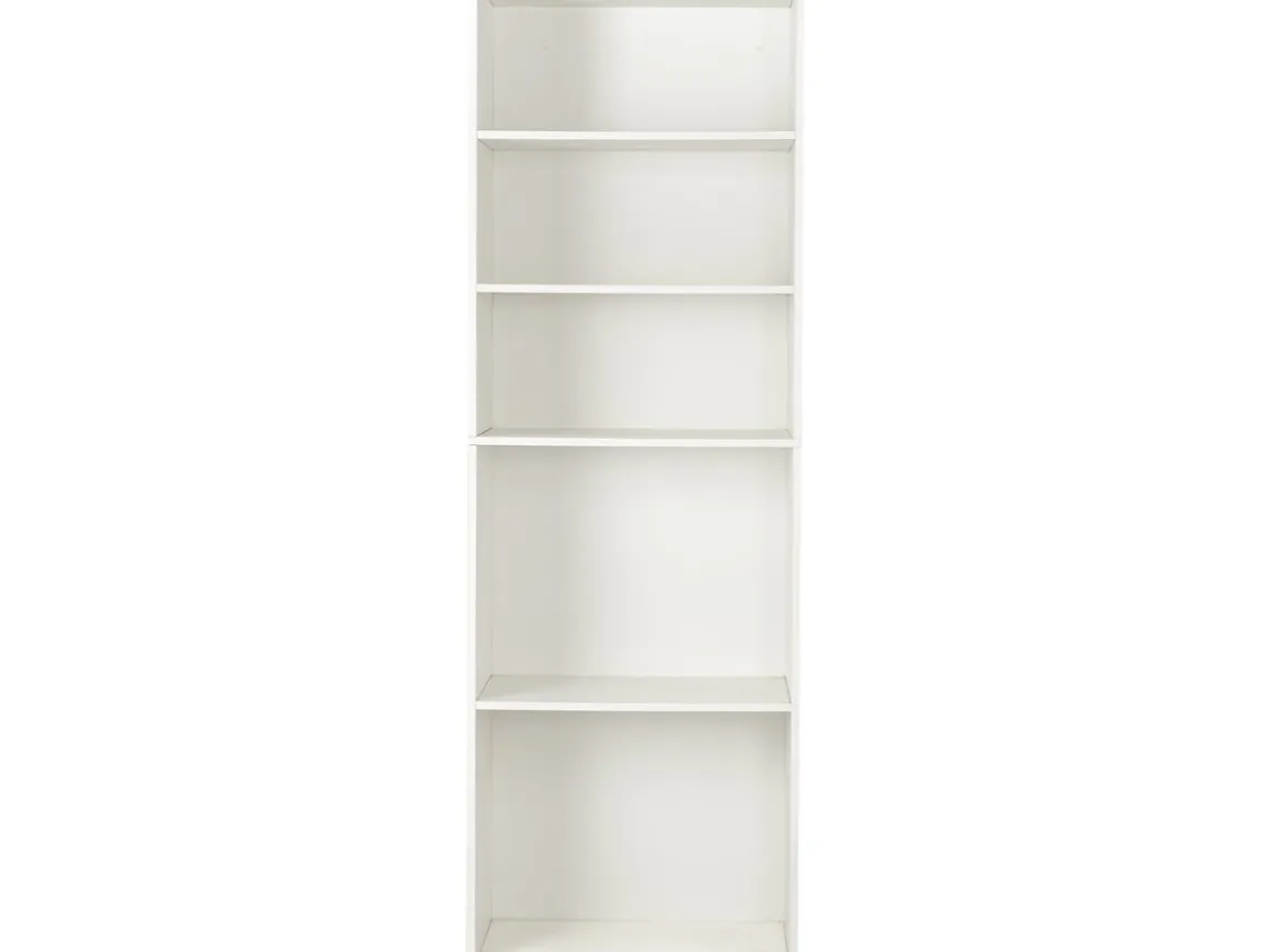Armoire avec 5 étagères "Opéra" - 60 x 45 x 180 cm - Blanc