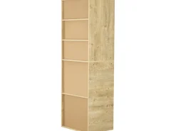 Armoire avec 5 étagères "Opéra" - 60 x 45 x 180 cm - Beige