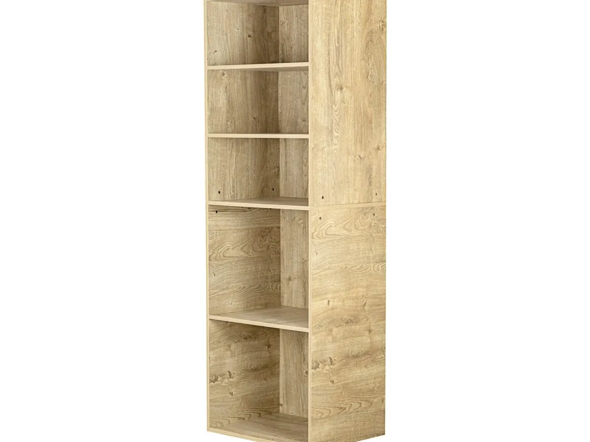 Armoire avec 5 étagères "Opéra" - 60 x 45 x 180 cm - Beige