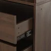 Armoire avec 4 tiroirs et 1 penderie "Opéra" - 80 x 45 x 180 cm - Marron