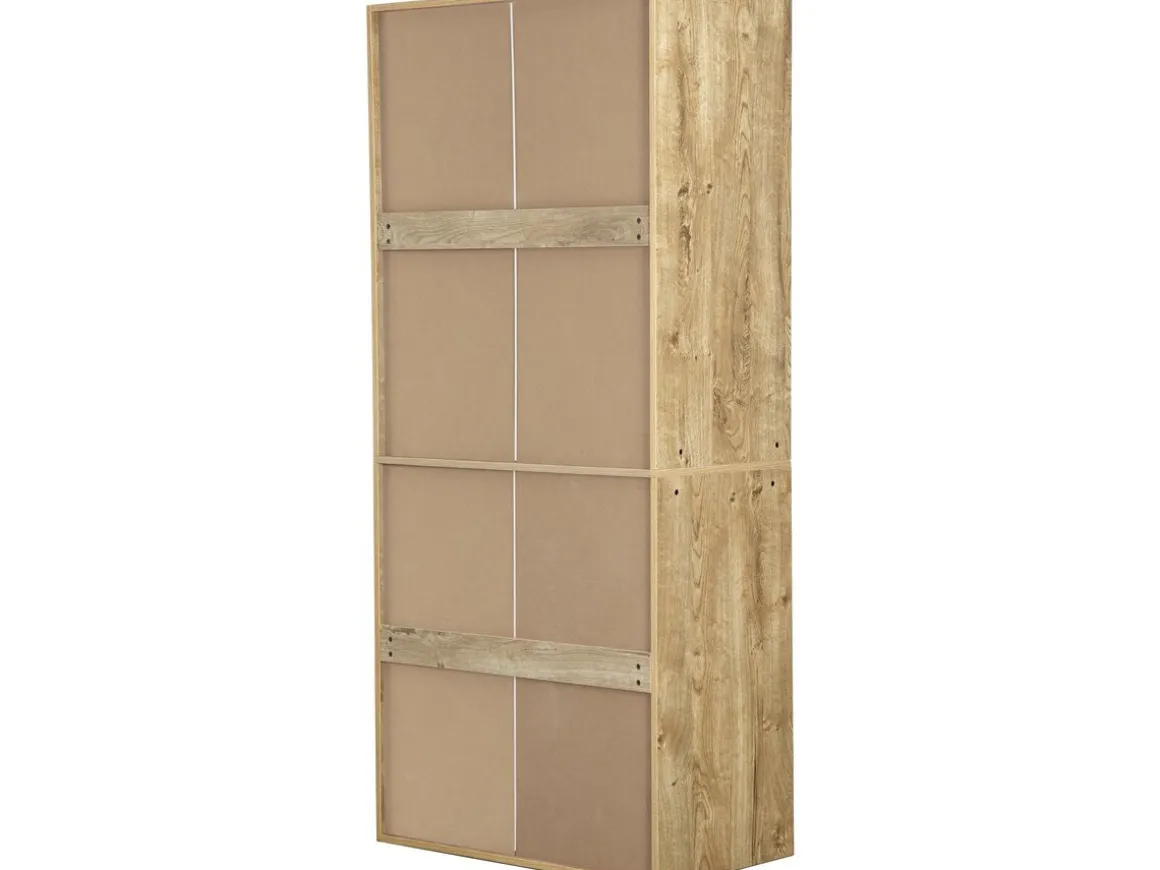Armoire avec 4 tiroirs et 1 penderie "Opéra" - 80 x 45 x 180 cm - Beige