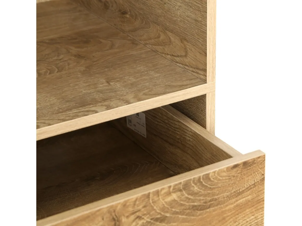 Armoire avec 5 tiroirs et 2 étagères "Opéra" - 60 x 45 x 180 cm - Beige