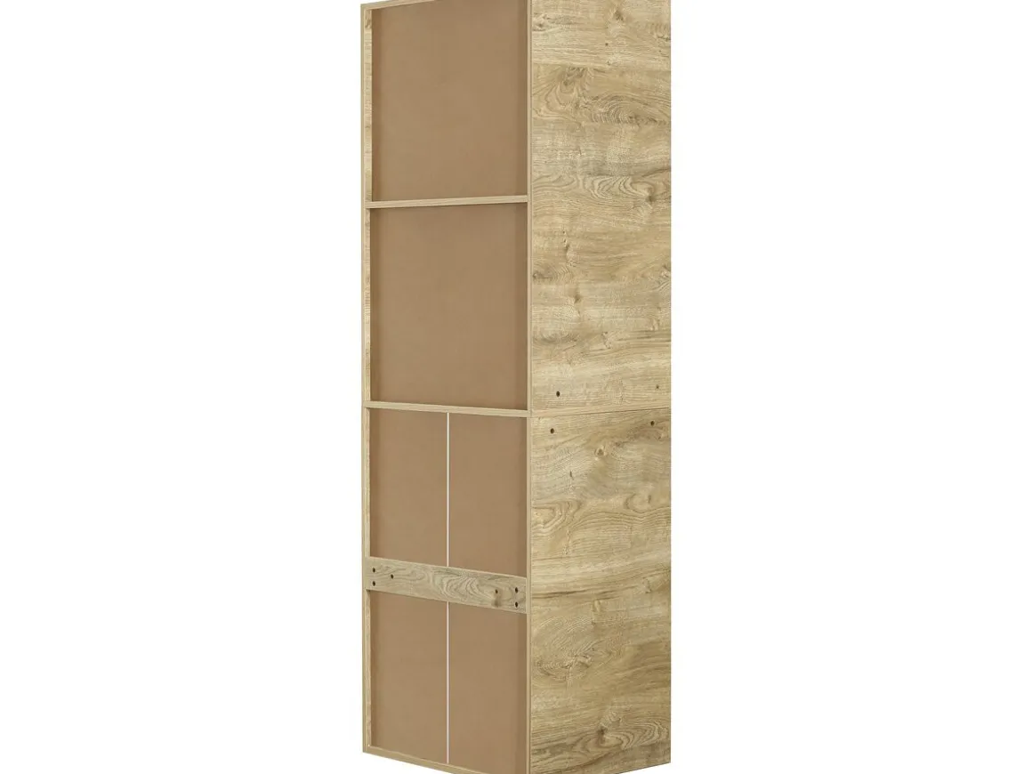 Armoire avec 5 tiroirs et 2 étagères "Opéra" - 60 x 45 x 180 cm - Beige