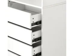 Armoire avec 5 tiroirs et 2 étagères