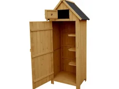 Armoire de jardin "Cabanon" - 77 x 54.5 x 179 cm - Marron