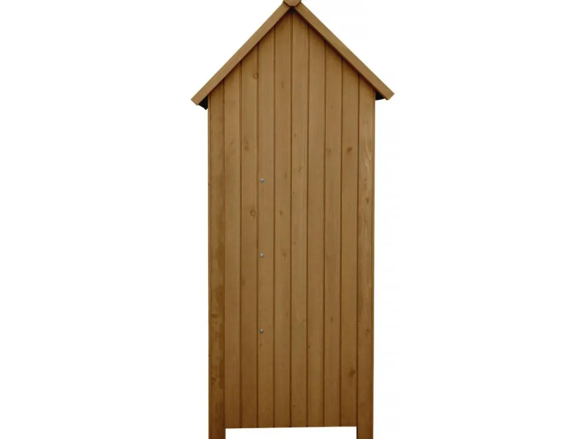 Armoire de jardin "Cabanon" - 77 x 54.5 x 179 cm - Marron