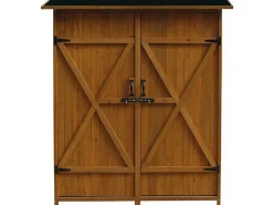 Armoire de jardin "Espacio" - 140 x 49 x 162 cm - Marron