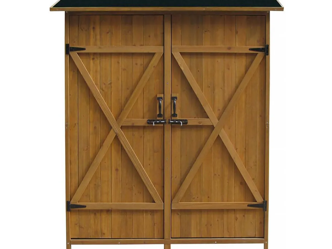 Armoire de jardin "Espacio"- 140 x 49 x 162 cm - Marron