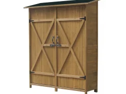 Armoire de jardin "Espacio"- 140 x 49 x 162 cm - Marron