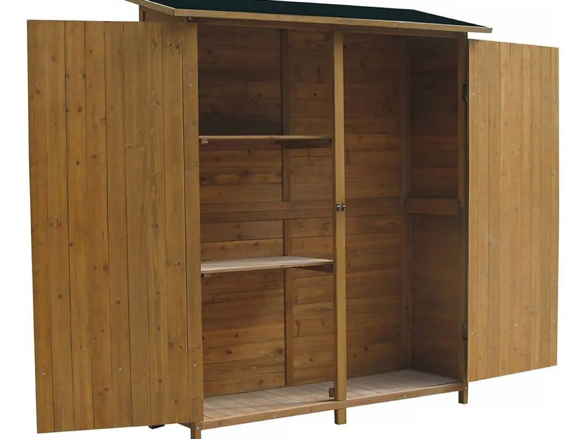 Armoire de jardin "Espacio"- 140 x 49 x 162 cm - Marron